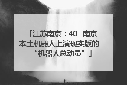 江苏南京：40+南京本土机器人上演现实版的“机器人总动员”
